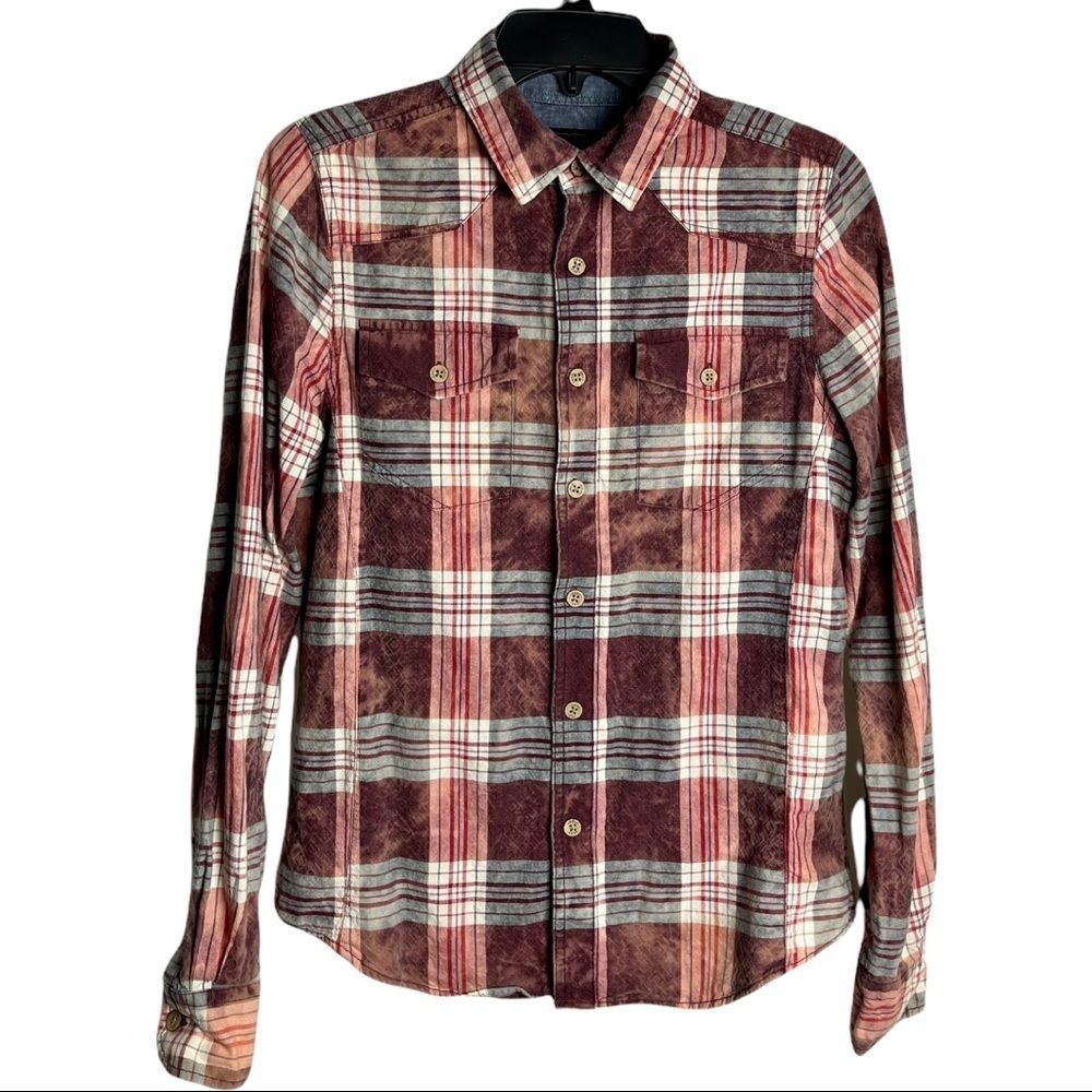 XRAY Plaid Button down Shirt S